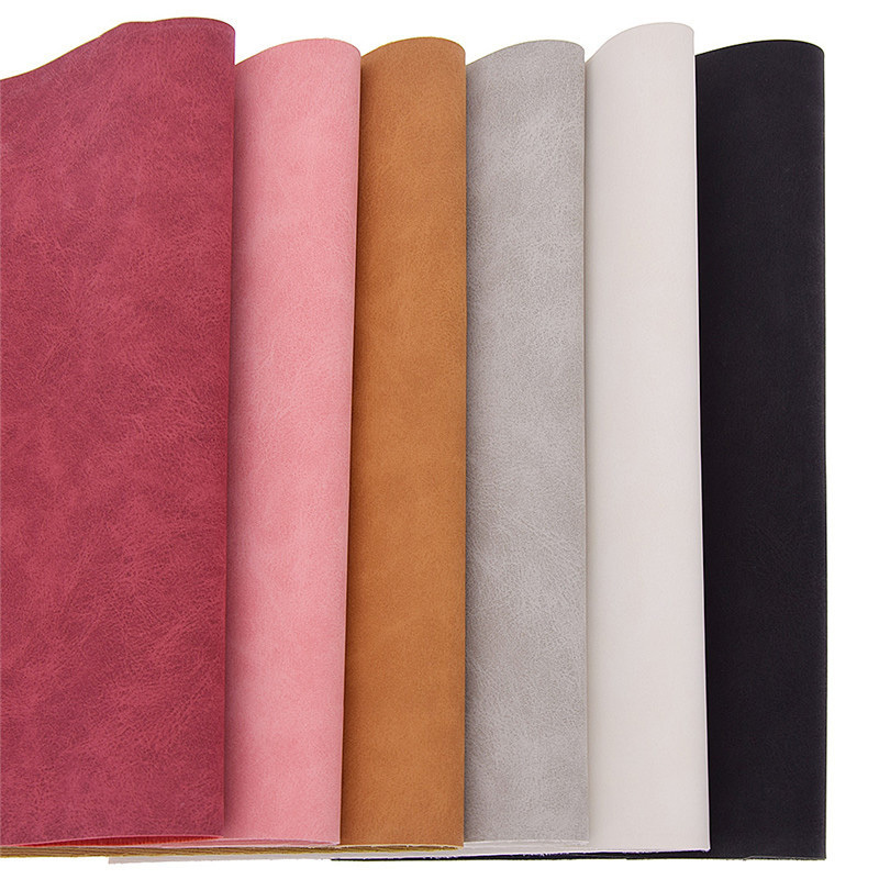 Lychee Life 21x29cm A4 Faux Suede PU Leather Fabric For Garm