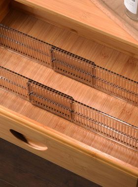 2 Pcs Adjustable Drawer Separator Divider Plastic DIY Socks