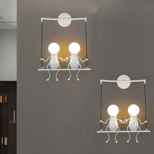E27 Nordic Personality Robot Background Wall Light Creative
