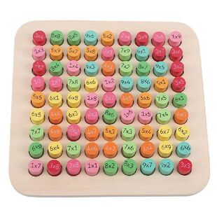 Educational Wooden Toys Multiplication Table Kids Math Toy
