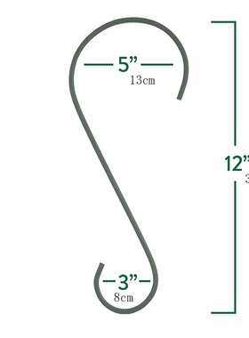 95AA Plant Pot Hanging Bracket Wall Mounted Indoor Outdoor