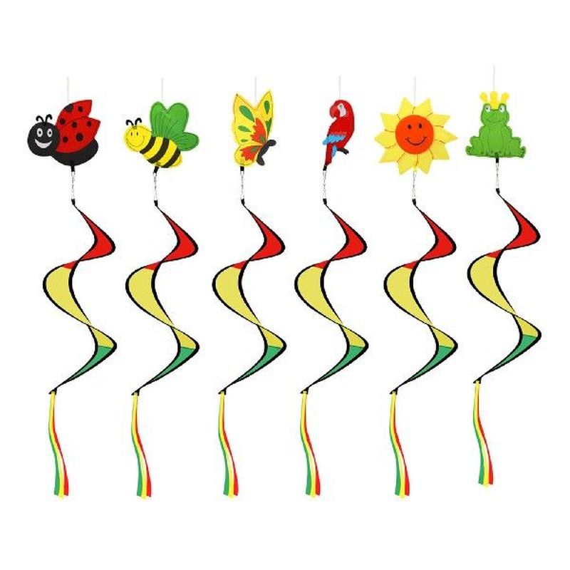 Hangings Wind Spinners Outdoor 6pcs Rainbow Wind Spinner