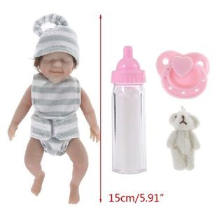 6 Inch Lifelike Baby Doll Realistic Full Body Mini Newborn