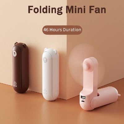 JISULIFE Handheld Fan Mini Fans Ventilador USB Rechargeable