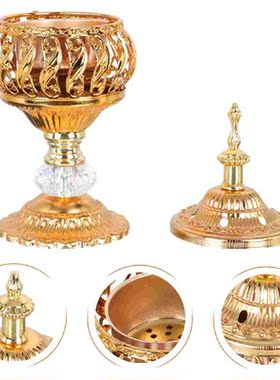 Incense Burner Holder Censer Metal Cone Arabian Stick