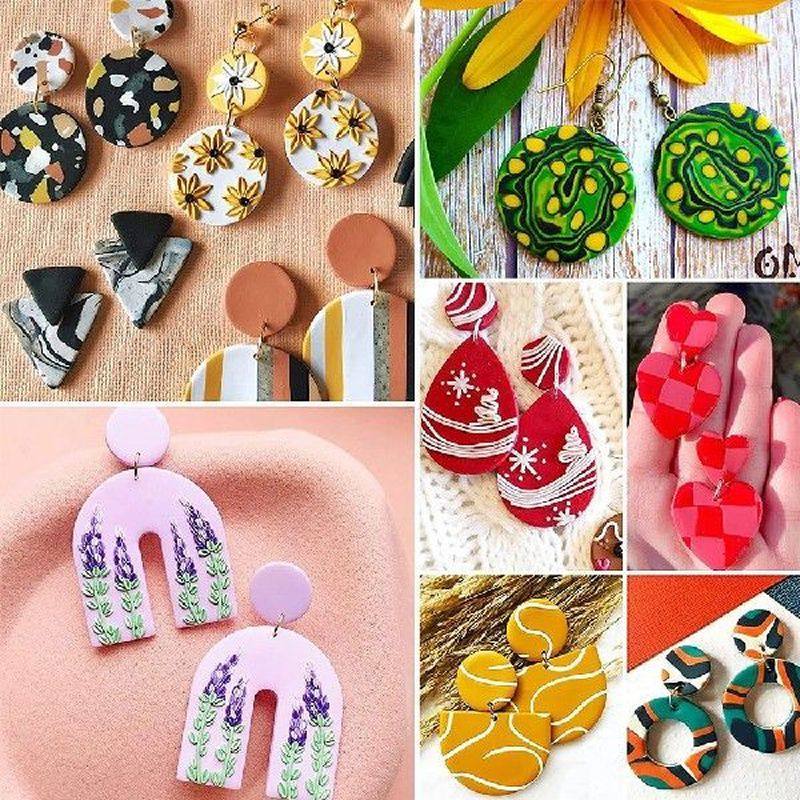 142/24pcs polymer clay cutters set 24 shapes plastic clay