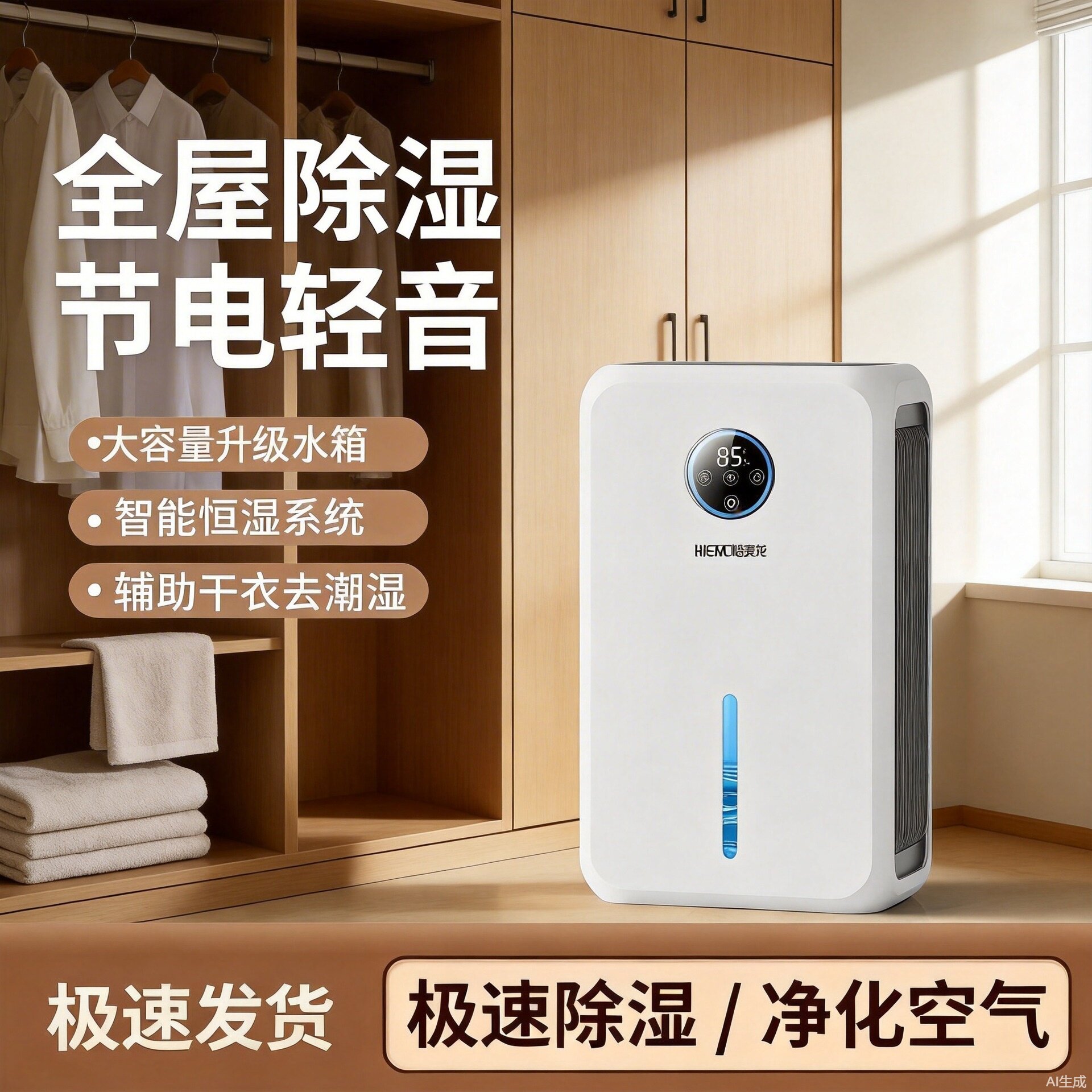 新款除湿机家用轻音抽湿