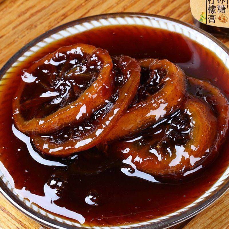 陈皮柠生檬膏5茶00g瓶装儿童老人滋补膏滋无川贝陈皮TUI柠檬膏养