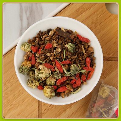 沁花苑菊花决明5子茶20g三角包正品MXB金花银枸生杞牛蒡根桂花养