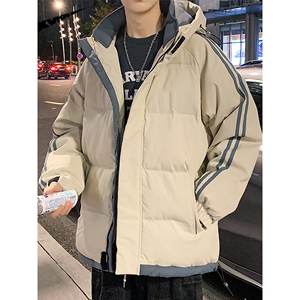 森马集团潮牌羽绒服男2024新款男棉衣ins港风大码连帽加厚秋外套