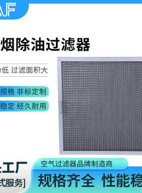 工厂烟囱系统通风管道除烟除油过滤器送风口不锈钢除烟除油过滤器