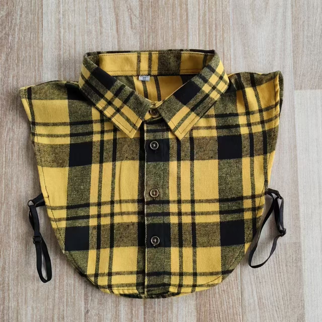 男士高档假领子男女棉衬衣领百搭衬衫领秋冬装饰领韩版格子假衣领