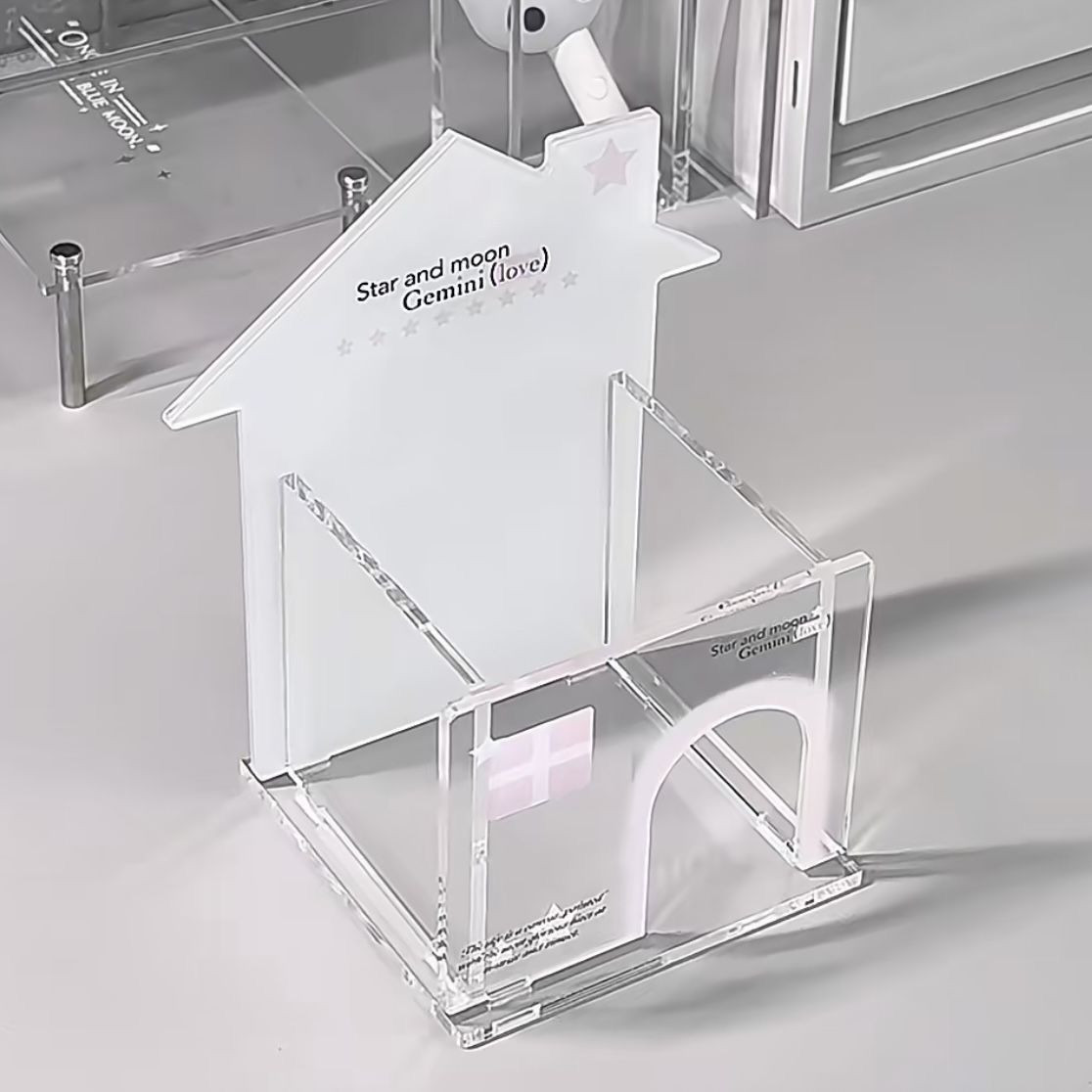 亚克力收纳盒小屋透明桌面ins可爱小号高颜值化妆品收纳小型
