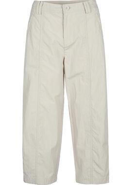 斯琴2022春新款米白宽松休闲八分裤萝卜裤阔腿裤 BBCK00434 988