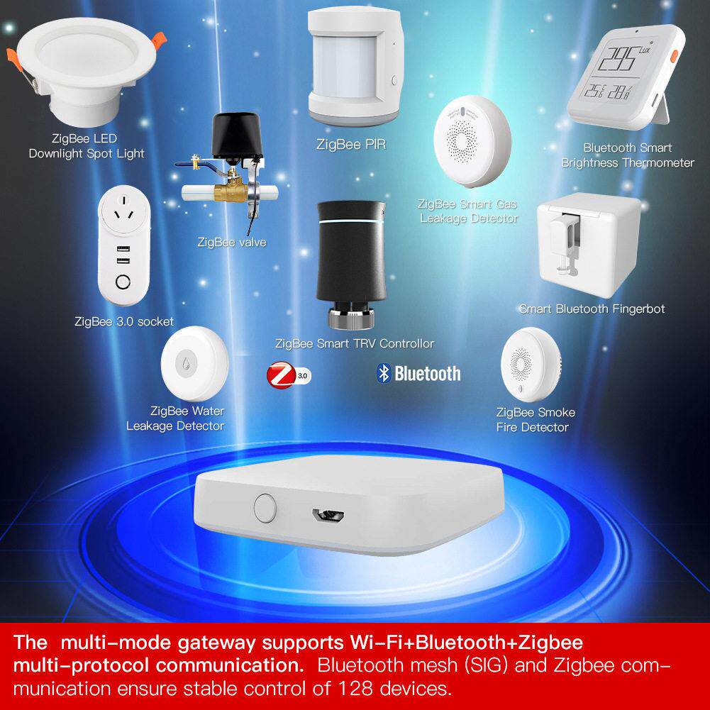 tuya智能zigbee多模网关app远程控制smart home hub无线网关中控