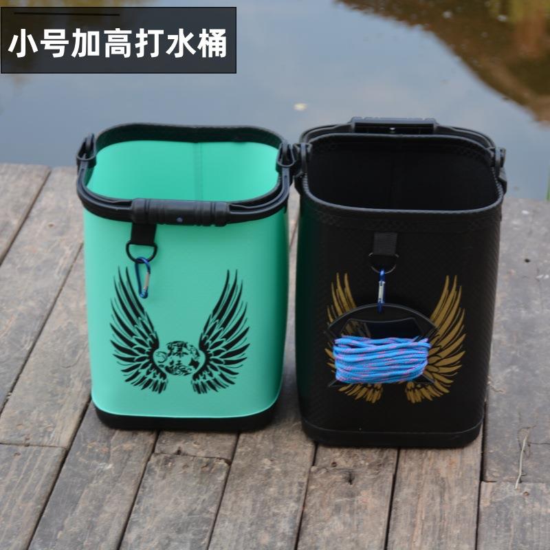 加高加厚打水桶EVA手提活鱼桶钓鱼打水桶洗手桶30厘米大容量打水