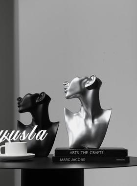 高级感小众别墅客厅茶几插干花瓶餐厅玄关柜酒店花器摆件软装饰品