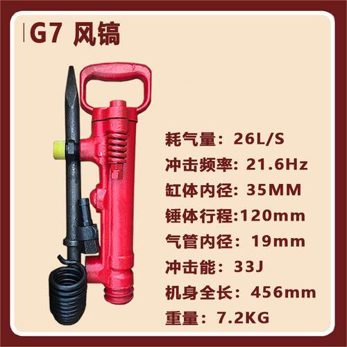 G10 G20 G7 风镐气动手持式小型气镐风炮头风镐钎破碎机混凝土