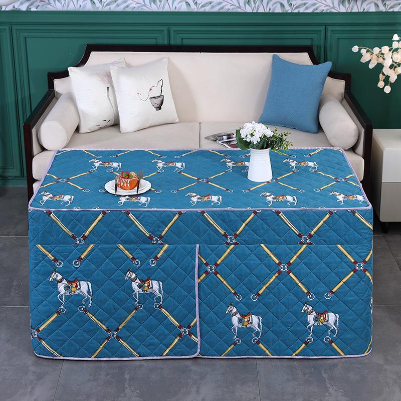 冬季加厚新款烤火罩长方形茶几桌套电烤炉罩子电暖桌罩烤火桌布