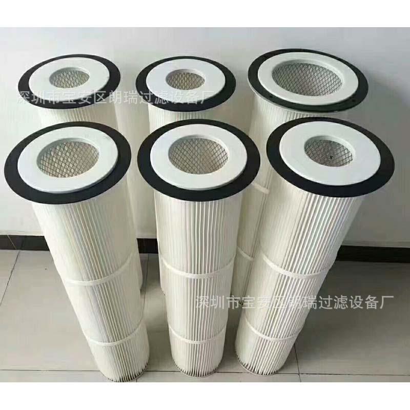 现货销售 六耳快拆喷粉除尘滤芯 聚酯纤维膜覆膜660空气滤筒