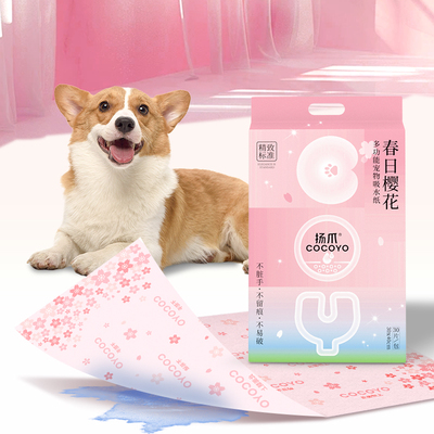 扬爪cocoyo宠物一次性吸水纸多功能吸尿纸狗狗猫咪加厚纸尿片垫