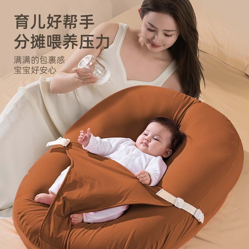 Pima棉防吐奶斜坡垫呛奶斜坡枕