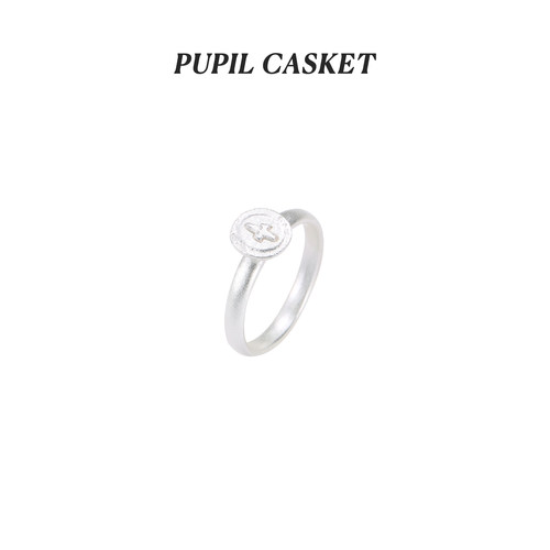 pupilcasket细戒指纯银精致