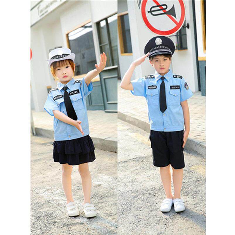 儿童小警官演出服男女童幼儿园小交警演戏指挥套装舞蹈合唱表演服