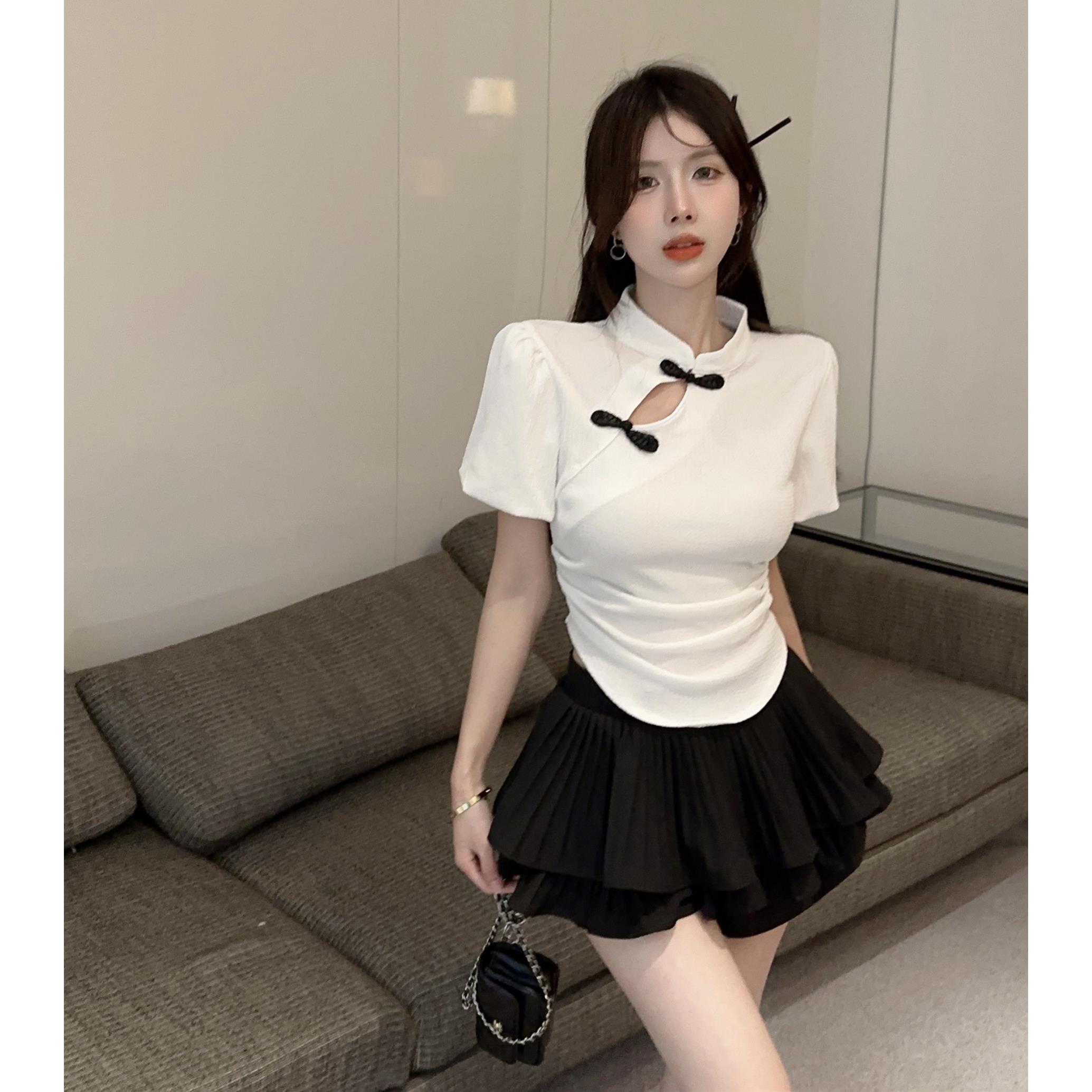 夜场上班衣服减龄套装新款旗袍足疗按摩洗浴足浴技师工作服裙子