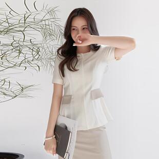 高端职业装套装女春夏酒店前台工作装气质美容师美容院店长工作服