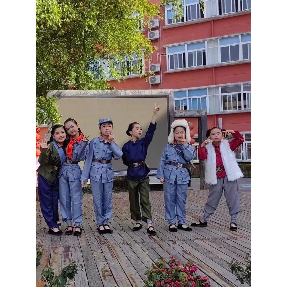 八女投江舞蹈演出服装经典话剧民族舞蹈演出服舞台表演服装现代剧