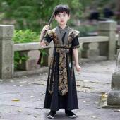 春秋演出服装 男童夏季 中国风唐装 帅气儿童国学服古装 2025新款