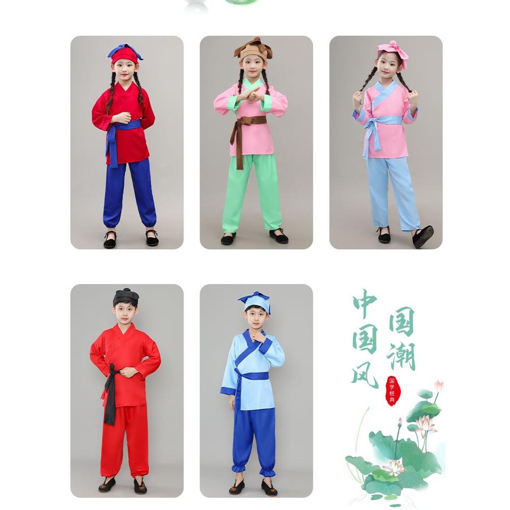 儿童愚公移山演出服舞台剧服锄禾悯农表演服课本话剧道具锄头农夫