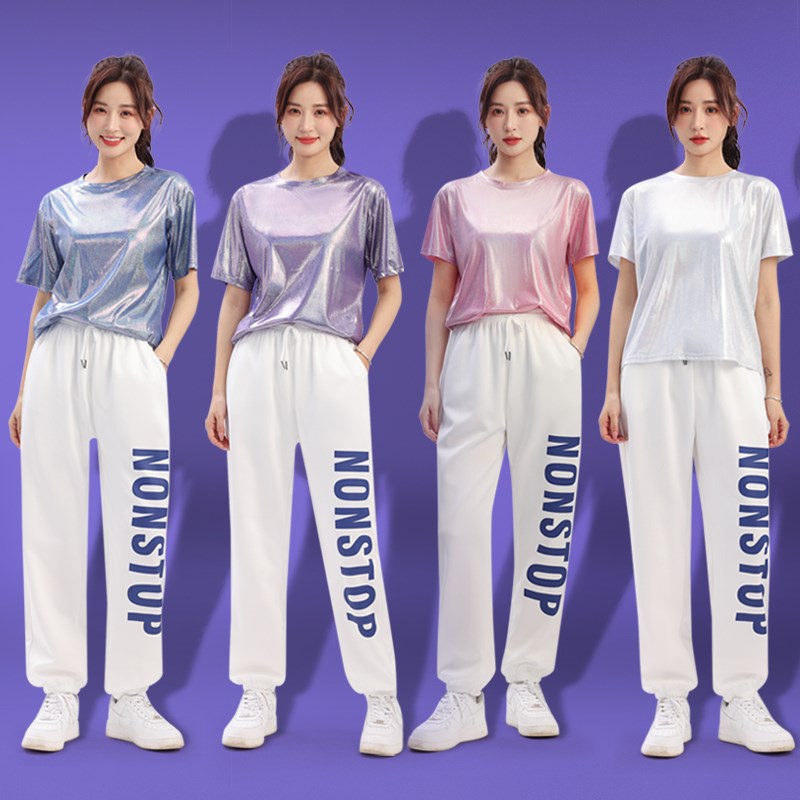 现代爵士舞蹈演出服套装女秋冬新款跳舞衣服啦啦队拉拉操表演服装