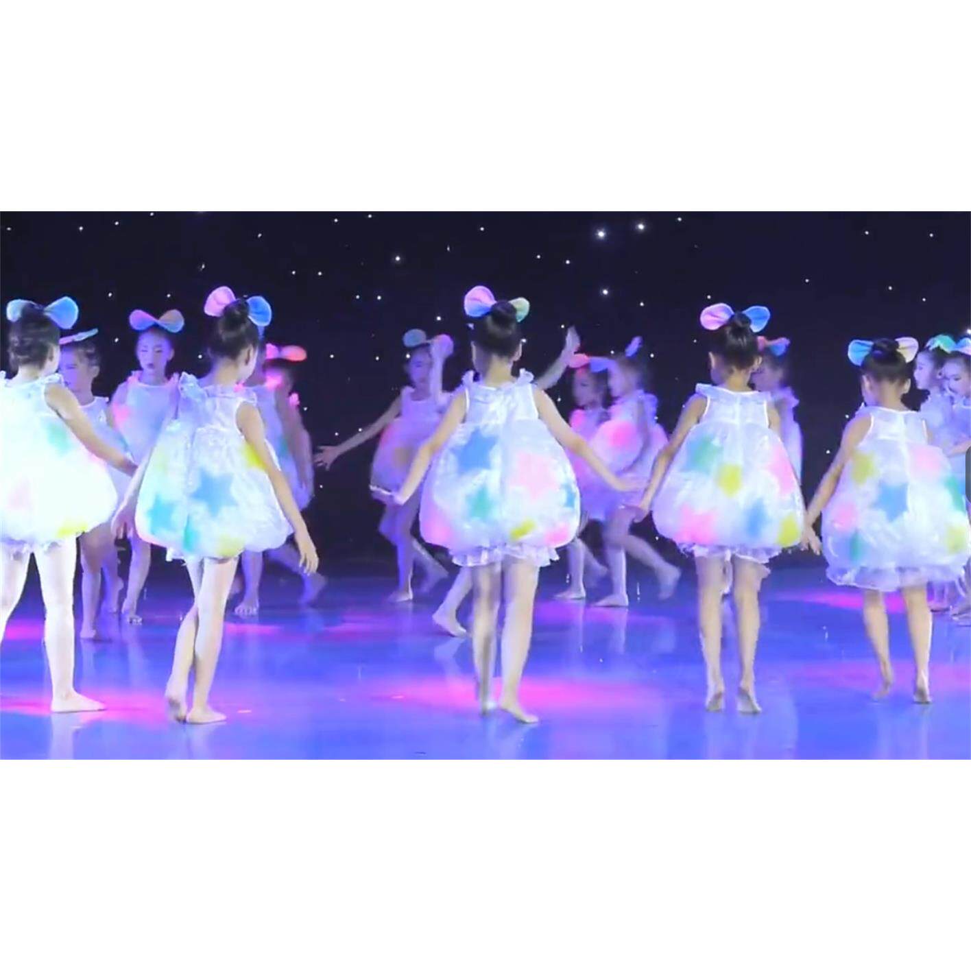 儿童小星星演出服幼儿冰淇淋的味道舞蹈服幼儿可爱糖果纱裙表演服