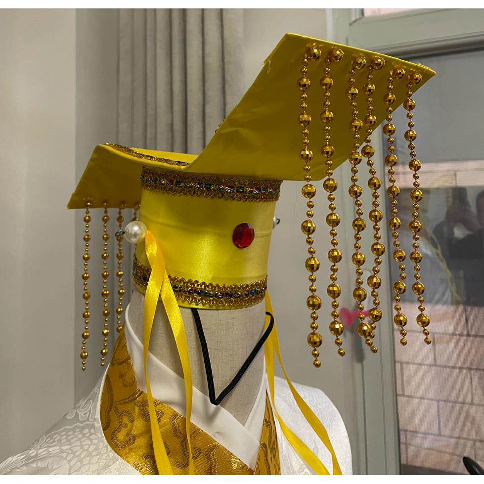 古代头饰古装帽子皇帝王帽官帽冕头冠秦皇汉武帝帽兵器扇演出道具