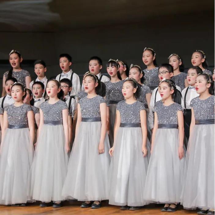 儿童合唱演出服中学生小学生大合唱团礼服男女童朗诵比赛表演服装