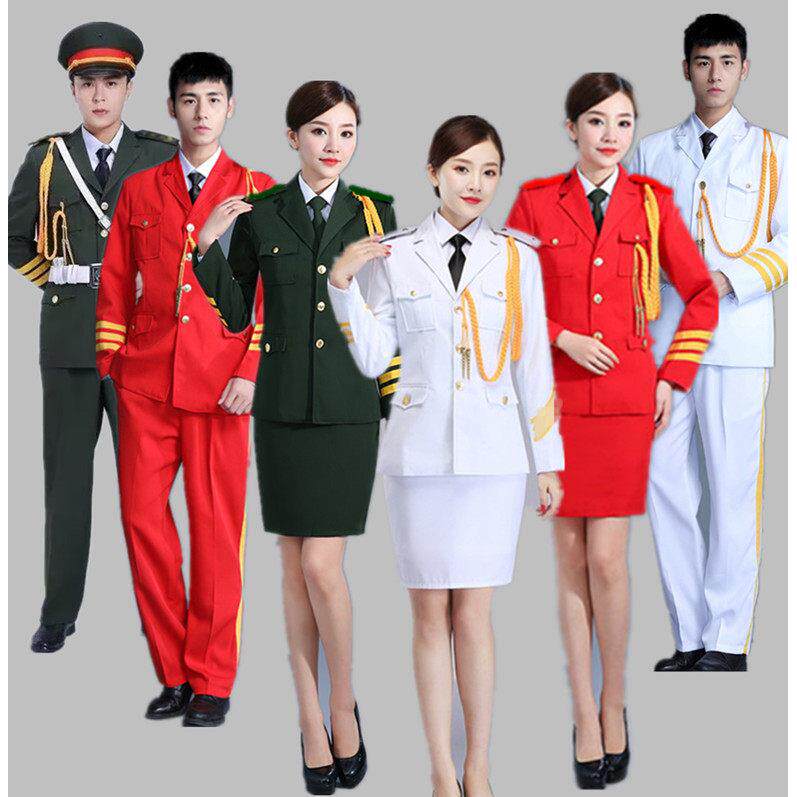 成人管乐队礼服男军乐团舞台表演女鼓乐队升旗仪式乐器演奏军鼓服