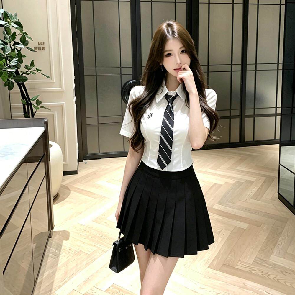 2026夏季新款气质修身韩版白衬衫女制服百搭校园减龄工作服上衣