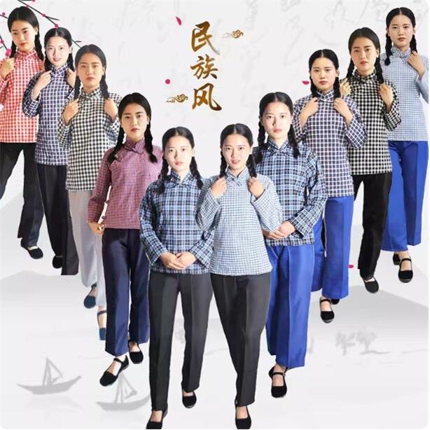 民国演出服装村姑贫民王二小服农民陕北舞台话剧游击队影视道具服