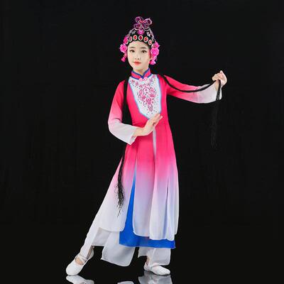 儿童俏花旦表演服装丽源小花旦京剧表演服装昆曲粉墨花旦粤剧服装
