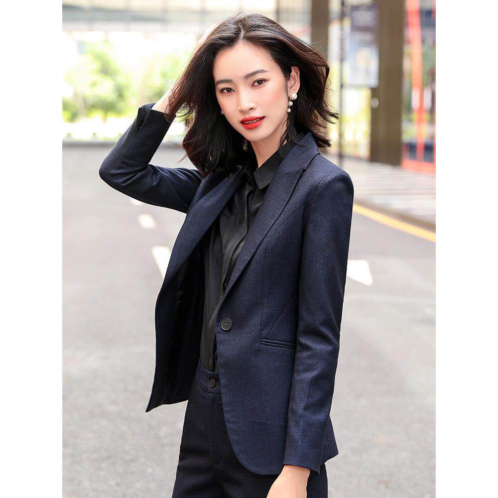 套装职业套装女式春秋优雅面试正装夹克酒店前台工作服经理工作服
