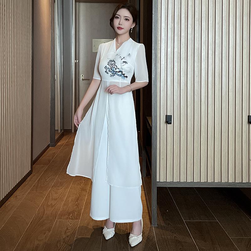 美容院工作服女高端养生馆spa采耳师服装足疗足浴技师套新装中式