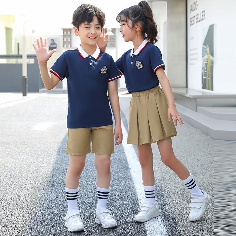 小学生校服夏装六一运动会儿童班服套装毕业照夏季夏天幼儿园园服