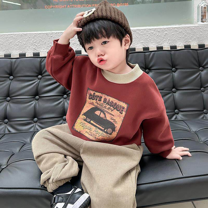 男童春装卫衣套装2025新款痞帅小童装3岁男宝宝2儿童衣服秋冬洋派