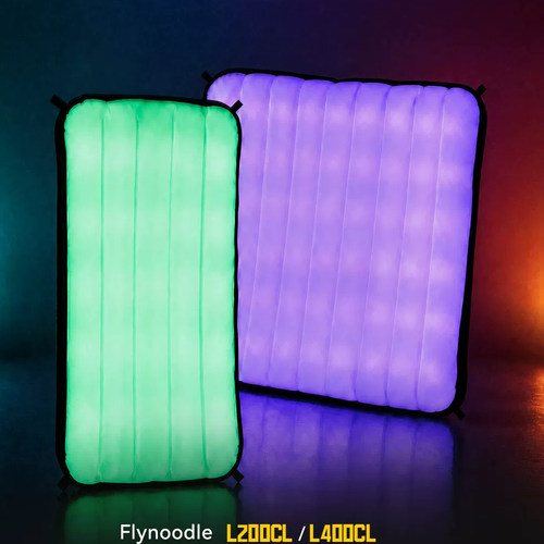 flynoodle飞面 200CL 400CL 便携充气补光灯人像夜景室内发丝打光灯拍照拍摄直播LED柔光常亮灯