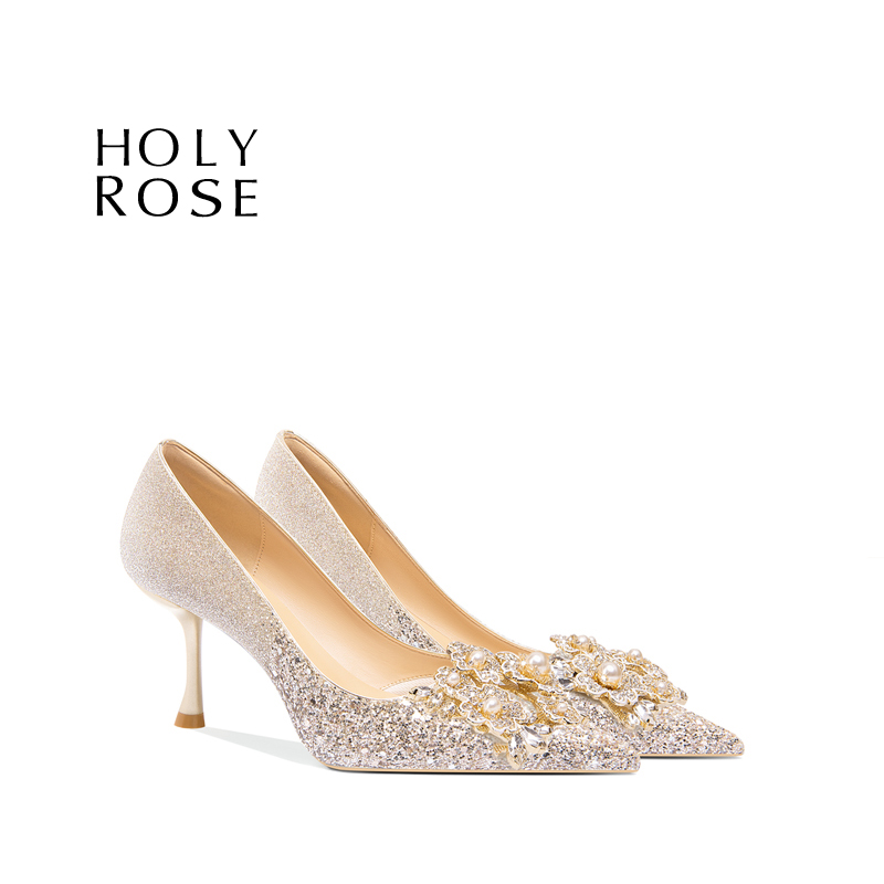HolyRose新中式婚鞋主婚纱秀禾