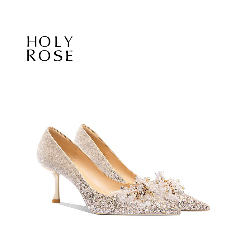 HolyRose水晶鞋婚鞋新娘鞋