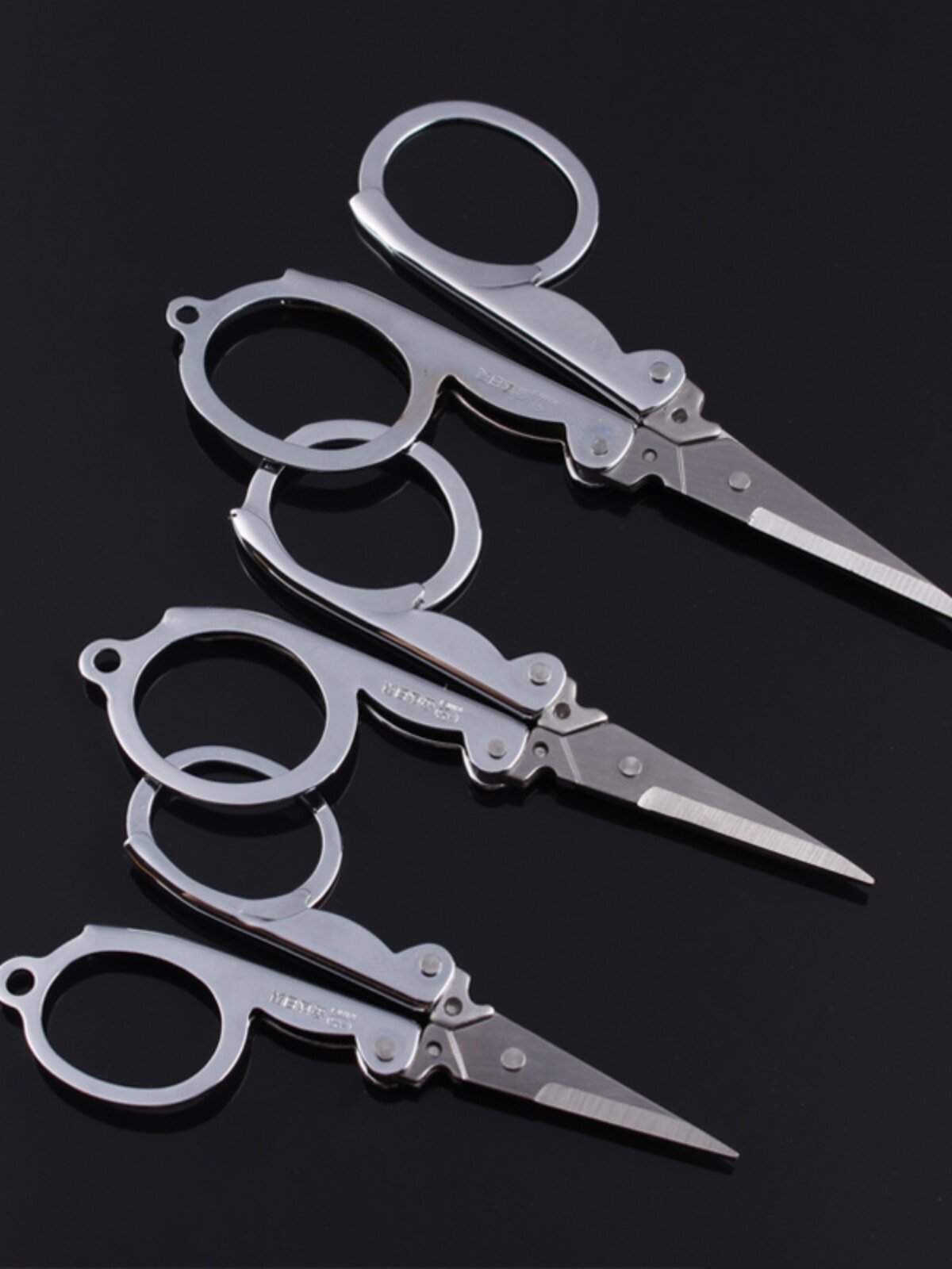 킨다 리미 스테인레스 스틸 접이식 가위 여행 소형 가위 휴대용 미니 손톱 가위 낚시 소형 가위