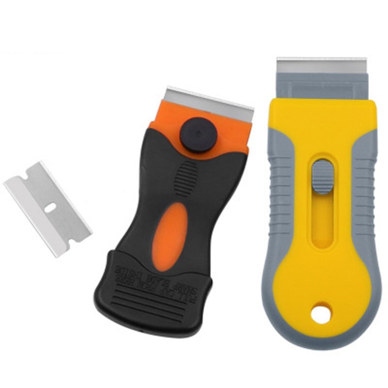 Sticker Remover Razor Blades Scraper with Contoured Grip 适